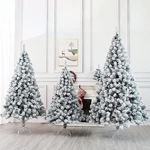 Axlezx Christmas White Flocked Christmas Tree Simulation Simulation Falling Snow Christmas Tree Feed Cedar