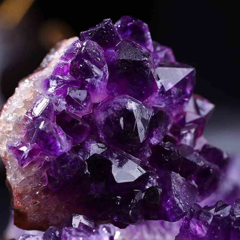 Conjunto de cristal de cura de Soulnioi 1pcs Unorruiayan Ametista Irregular Pedra Irregular 1pcs Natural