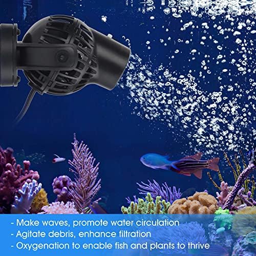 Bomba de circulação de onda de ondas de aquário de higégio, 1320 Gph Ultra-Silence Fish Tank Powerhead com