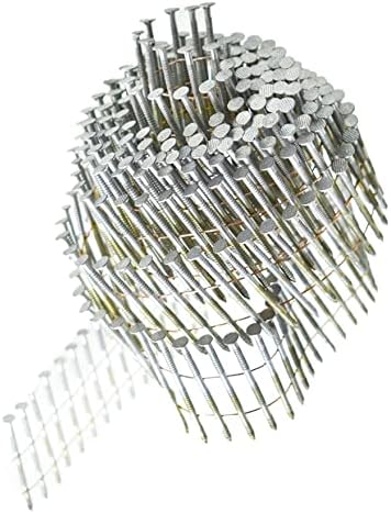 Waltyotur 1-3/4inch x 0,092 polegadas unhas de revestimento de arame de bobina de arame de 15 graus anel