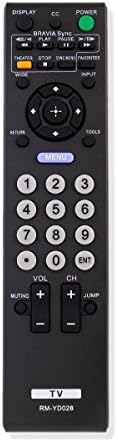 New RM-YD028 Replace Remote fits for Sony Bravia KDL40V5100 KDL26L5000 KDL-46VE5 KDL-46VL150 KDL-52S5100