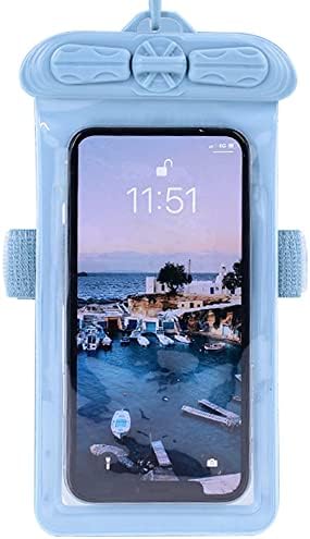 Caixa de telefone Vaxson, compatível com o Oppo A57 5G à prova d'água bolsa seca [não filme de protetor de tela] Blue