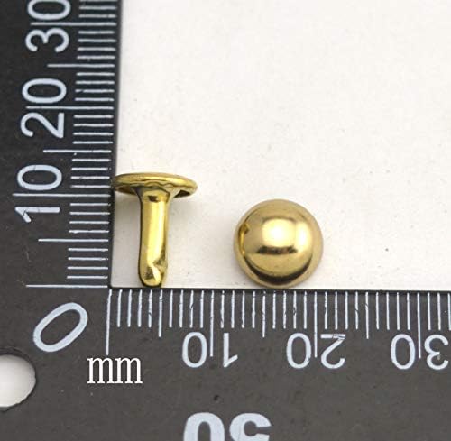 Wuuycoky leve tampa dourada de ouro de casca de garanhão de metal garanhão 9mm e pacote de 10 mm de 100