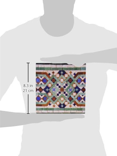 3drose llc 8 x 8 x 0,25 polegadas Mouse blocos, marrocos, mosaico Hassan II