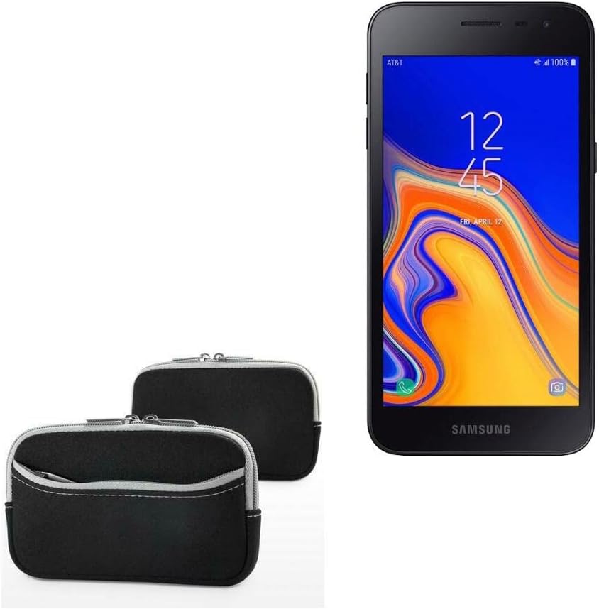 Caixa de ondas de caixa para Samsung Galaxy J2 Dash - SoftSuit com bolso, bolsa macia neoprene capa com zíper do