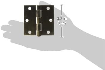 Deltana S33U3-R Aço de 3 polegadas x 3 polegadas de dobradiça quadrada para aplicações internas