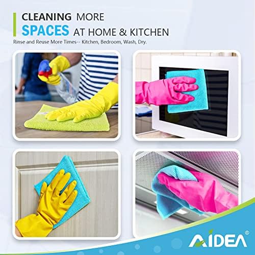 Andea Microfiber Cleaning Cloths-50pk, mais macio, altamente absorvente e sem fiapos grátis para casa,
