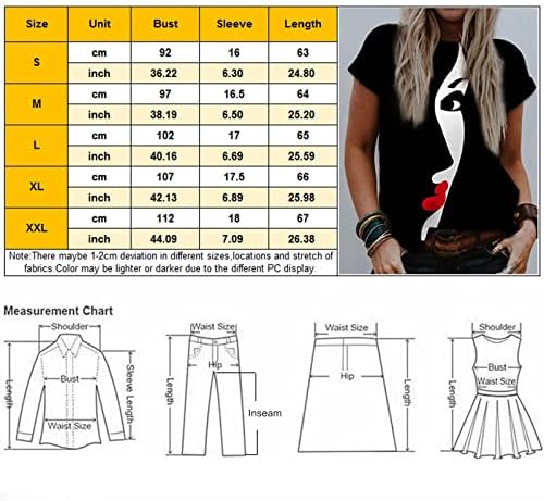 Sorto de moletons leves de manga curta impressa Camisetas de verão T para mulheres Casual PLUS Size
