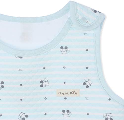 OrganicBoom de algodão orgânico Baby Sleeping Sleeping Jacquard Vest Cobert
