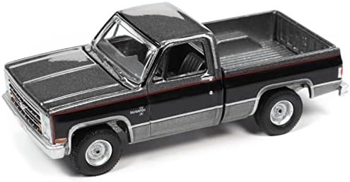 1987 Chevy Silverado R10 Fleetside Pickup Camão Gray Met. & Black Muscle Trucks Limited Edition 1/64 Diecast