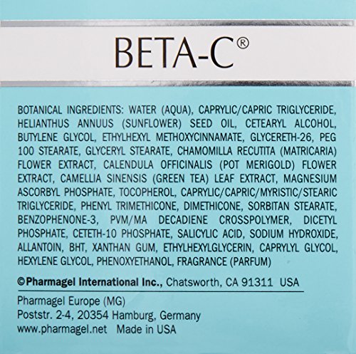 Pharmagel beta-c dupla ação hidratante normal a pele oleosa | Hidratante do rosto de iluminação e suavização