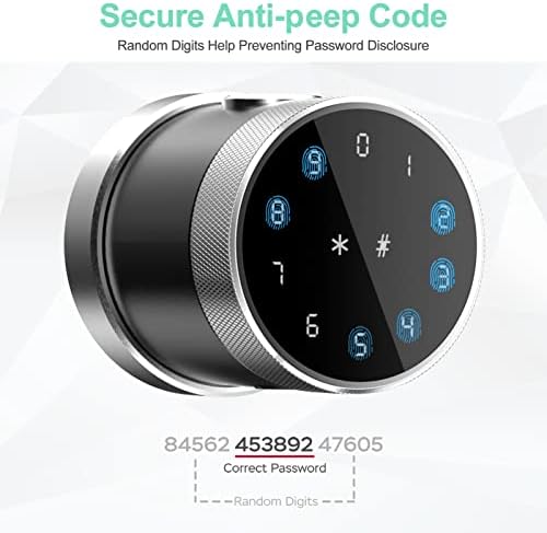 Geek Smart Door Lock Ponte Fitel Foth Bloqueio biométrico trava de porta com teclado botão de porta