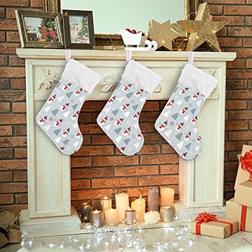 Cree de Natal da Xiua Meias de Natal de Velvet Salva meias penduradas para férias em família Decoração