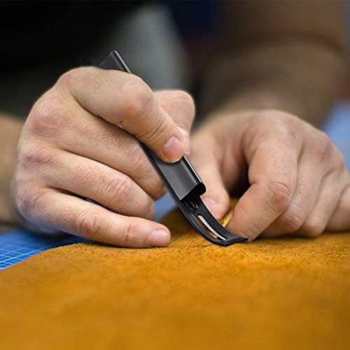 Metal Leather Skiver and Safety Beveler Diy Cutting Tool Kits com 6 peças Lâminas de esquip para fabricação