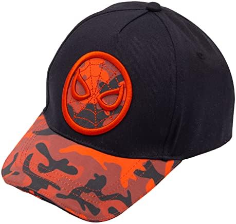 Marvel Spiderman Hat para meninos, boné de beisebol de Homem-Aranha respirável para crianças pequenas, meninos