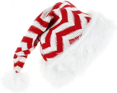 Bcdlily Santa Hat Hat Festume Captume de Natal Chapéu de Natal Homens para Mulheres Menoras de Papelas macias