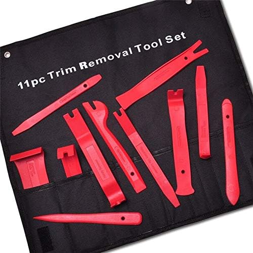 Peças da ferramenta 11pcs Novo Nylon Red Nylon Auto Carre Dash Dash Tirm Painel Instalação e Remoção