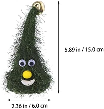 Luozzy 2 pcs Árvore de natal decoração de giro eletrônico Xmas de chapéus de Santa Sway Toys Decorações