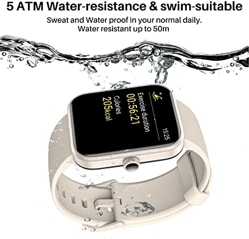 TOZO S2 44mm Smart Watch Rastreador de fitness Alexa com frequência cardíaca e monitor de oxigênio no sangue, monitor