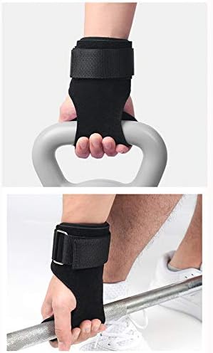 Fansipro Fitness Gym Peso Levante Bracers Treinamento de força Poço Grip Workout Wrist envolve o novo, preto