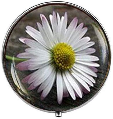 Daisy Flower - Daisy Flower Art Foto Caixa - Caixa de pílula de charme - Caixa de doces de vidro