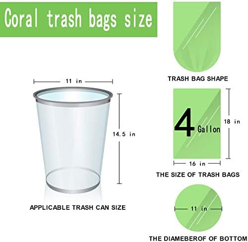 Sacos de lixo pequenos individuais/sacos de lixo, sacos de lixo de 4 galões/sacos de lixo para banheiro,