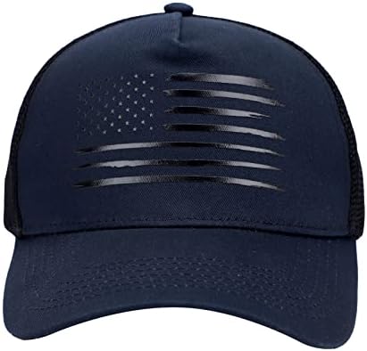 MWFUS American Flag Trucker Hat for Men Mulheres, boné de beisebol Snapback Chap