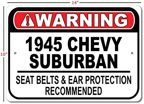 1945 45 Chevy Suburban Belt Belt recomendou placas rápidas, sinal de garagem de metal, decoração de parede,