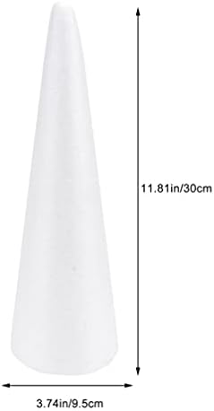 YARNOW 2 cones de espuma de embalagem, cones de espuma de espuma para artesanato de bricolage, cones de espuma