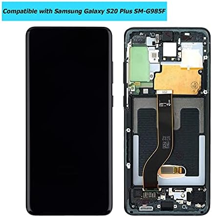 VVSIAEEK Compatível com Samsung Galaxy S20+ S20 Plus SM-G985 SM-G985F SM-G985F/DS 6,7 polegadas Black