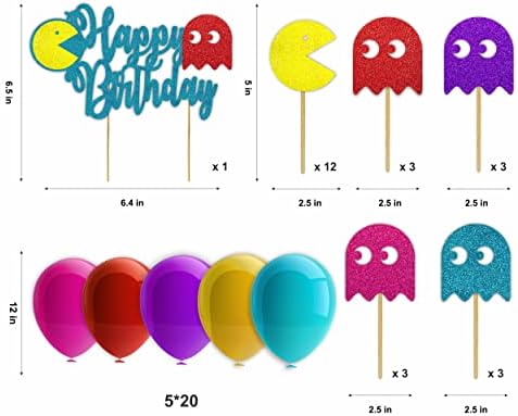 Seyal® - Pac Ghost Theme Birthday Party Supplies