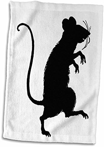 3drose florene infantil arte - mouse fofo em silhueta - toalhas