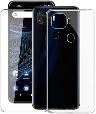 Capa de telefone para ZTE Blade X1 5G, com [1 x Filme de proteção contra vidro temperado], Kjyf Clear Soft