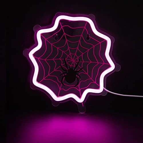 Chi-Buy liderou o sinal de néon para o Halloween, luz de neon de neon alimentada por USB Luz noturna, decoração