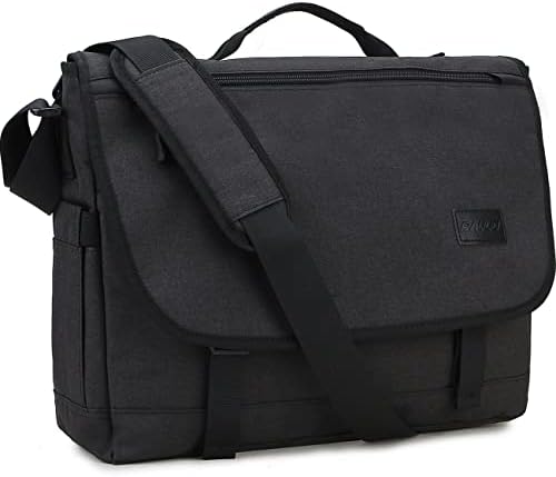 Bolsa de mensageiro Ravuo para homens, mochila leve resistente à água 15,6 bolsas de laptop de 17 polegadas
