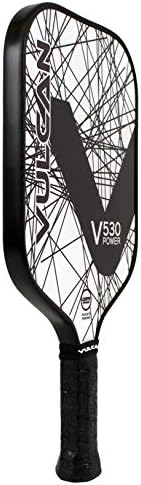 Vulcan Sporting Goods Co. V530 Pickleball Paddle, preto e branco