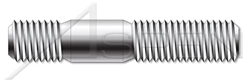 M5-0,8 x 16mm, DIN 938, métrica, pregos, extremidade dupla, extremidade de parafuso 1,0 x diâmetro, a4