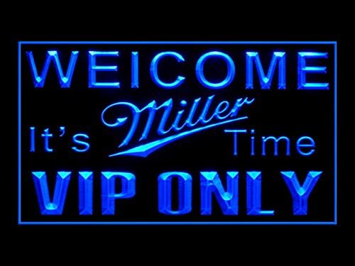 Bem -vindo ao seu Miller Time VIP Somente Publicidade do Hub Publicidade LED SILH P954B