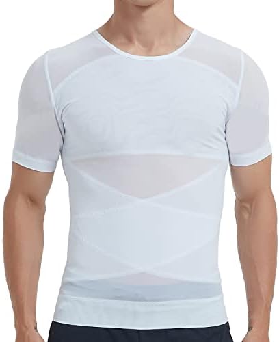 Isup masculino Shaper Shaper Camisa de peito de compressão