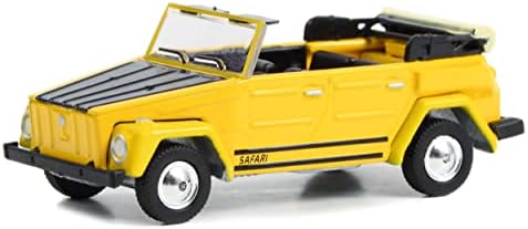 1974 Safari conversível amarelo com capuz preto Clube VEE V-DUB Série 16 1/64 Modelo Diecast Model By