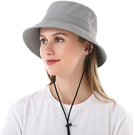 Muryobao Womens Bucket Sun Hat Hat Packable Viagem de Viagem de Verão Bapa de Pesca para Proteção