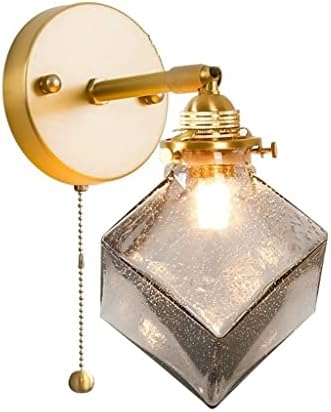 MJWDP quadrado vidro led de parede led de lâmpada de arandeamento de arame de corrente decoração de