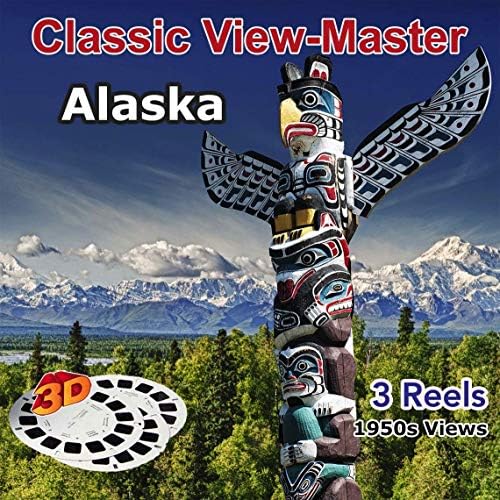 Alaska View -mestre - 1950 Juneau, Anchorage, Ketchikan - 3 rolos 3D clássicos vintage