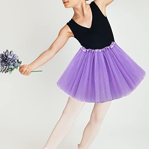 Saia tutu girl, camada de 3 camadas Tulle Princess Ballet Dress Skirt Baby Dress Up Princess Dance