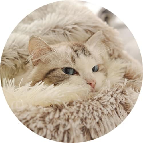Géneric Gato Dog Round Pet Bed Inverno Saco de dormir quente Longa cama de estimação macia de animais de