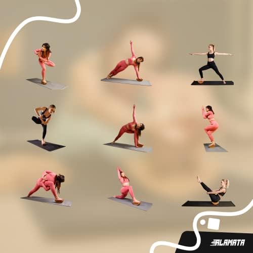 Alamata Cork Yoga Block - Bloco de ioga meia -rodada feita de cortiça natural não deslizamento e aderência perfeita