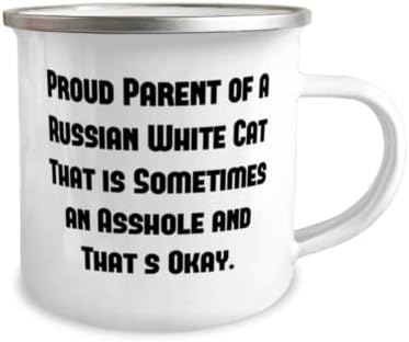 Presentes especiais de gatos brancos russos, orgulhoso pai de um gato branco russo que, aniversário