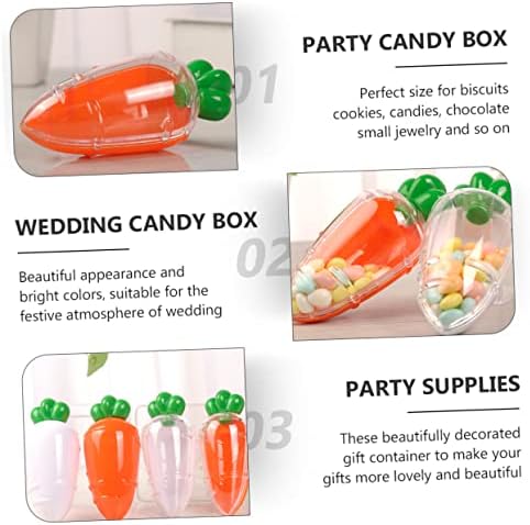ABAODAM 18 PCS Candy Box Snack Contêiner Caixa de Presente Caixa de Chocolate Caixa Cenoura Cenário Cenário Partido