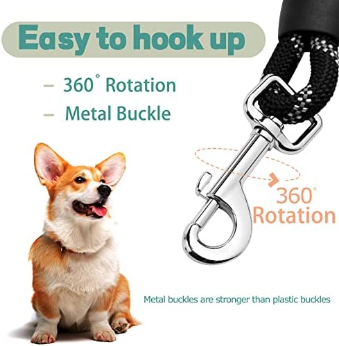 Wakytu ergonomic design manuseio de cachorro coleira, coleira refletiva para cães para cães médios