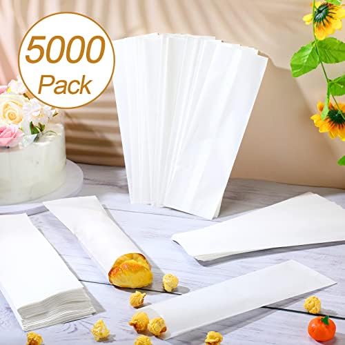 5000 peças Sacos de papel Kraft Sacos Churro Mangas de talheres descartáveis ​​Saco de papel de papel